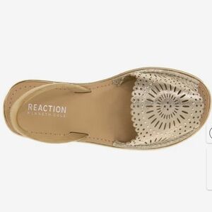 Kenneth Cole Reaction Women's Fine Glass Laser Gold Cut-Out Shoes